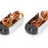 Strut Light Kit with Red Run/Brake & Amber Turn Signal – Chrome. Fits Dyna 1991-2005 - Image 2