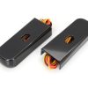 Alloy Art Rear Fender Rail Indicators - Strut Light Kit with Red Run/Brake & Amber Turn Signal - Black. Fits Dyna 2006-2017. - Image 2