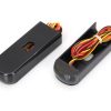 Alloy Art Rear Fender Rail Indicators - Strut Light Kit with Red Run/Brake & Amber Turn Signal - Black. Fits Dyna 2006-2017. - Image 3