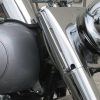 Front Indicator Turn Signal Strips with Clear Lens & Amber LED's - Chrome. Fits FLST 1990-2017. - Image 3