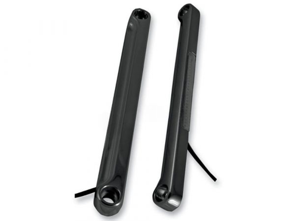 Front Indicator Turn Signal Strips with Smoked Lens & Amber LED's - Black. Fits FLST 1990-2017.