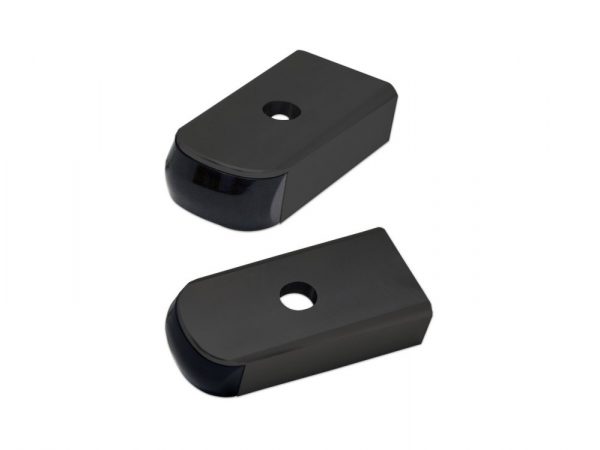 Alloy Art Rear Fender Rail Indicators - Strut Light Kit with Red Run/Brake & Amber Turn Signal - Black. Fits Breakout 2018up.