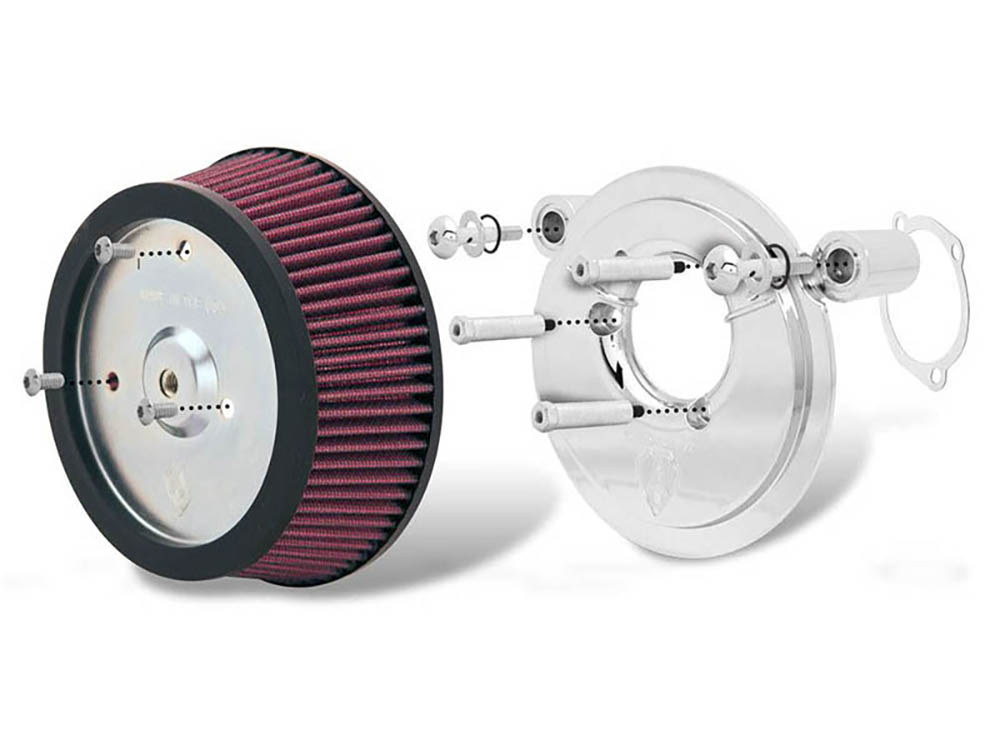 Stage 1 Big Sucker Air Cleaner Kit - Natural. Fits Sportster 1988up with EFI or CV Carburettor. » Big Sucker Air Cleaner Kit Stage 1 Big Sucker Air Cleaner Kit - Natural. Fits Sportster 1988up with EFI or CV Carburettor.