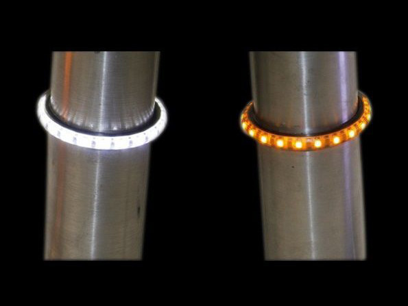 49mm Fork TruWrapz Amber Turn White Run Smoke Lens (pair) » 49mm Fork TruWrapz Amber Turn White Run Smoke Lens (pair) - Image 2