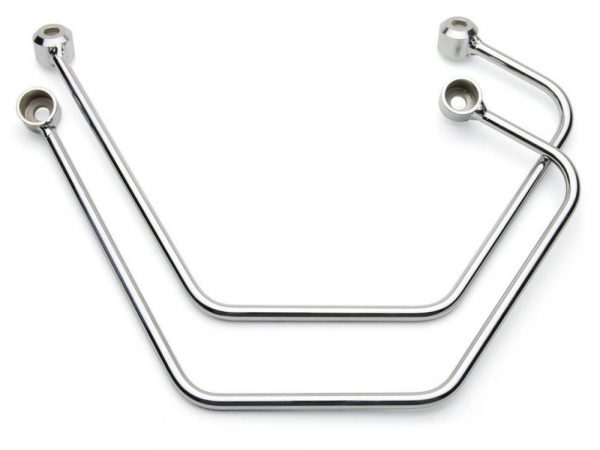 Saddlebag Supports - Chrome. Fits Yamaha V-Star XVS650 Classic 1998up.