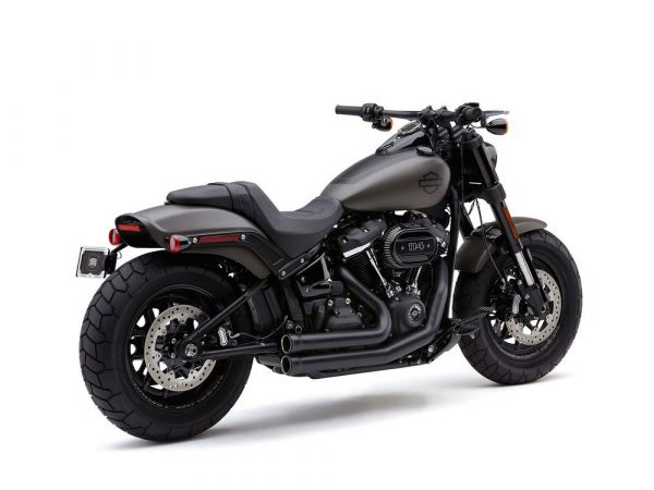 Speedster 909 Exhaust – Black. Fits Fat Bob 2018-2024