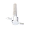 Petcock with 3/8" NPT Thread & 5/16" Inward Facing Fuel Outlet - Chrome. - Image 2