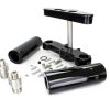 4 Degree Raked Triple Tree Kit - Black. Fits FL Softail 1986-2017 with Stock Diameter Wheel - Image 2