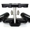 4 Degree Raked Triple Tree Kit - Black. Fits FL Softail 1986-2017 with Stock Diameter Wheel - Image 3