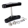 5 Degree Raked Mid Glide Triple Tree Kit - Black. Fits Dyna 2006-2017 with 23" Wheel Conversion. - Image 3