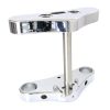 5 Degree Raked Mid Glide Triple Tree Kit - Chrome. Fits Dyna 2006-2017 with 23" Wheel Conversion. - Image 2