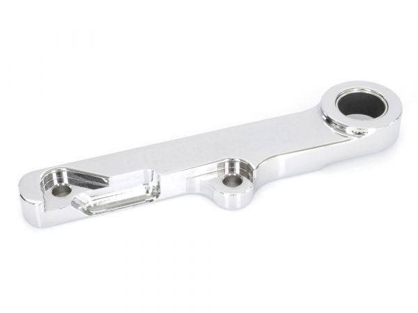 Right Hand Front Caliper Mount - Chrome. Fits Custom Application on Springer & when using Hawg Halter HHI-LHSCC100 Caliper.