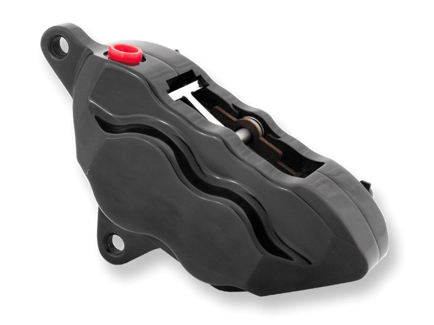 Left Hand Front 4 Piston Caliper – Black. Fits Softail 2000-2014, Dyna 2000-2017, Touring 2000-2007 & Sportster 2000-2007 Models with 11.5in. Disc Rotor. » Left Hand Front 4 Piston Caliper – Black. Fits Softail 2000-2014, Dyna 2000-2017, Touring 2000-2007 & Sportster 2000-2007 Models with 11.5in. Disc Rotor.