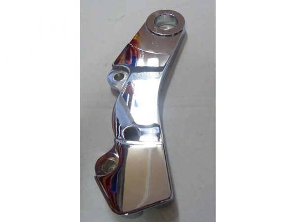 Rear Caliper Mount - Chrome. Fits Dyna 2006-2007 with 1" Axle when using Hawg Halters HHI-RHSCC500 Calipers.