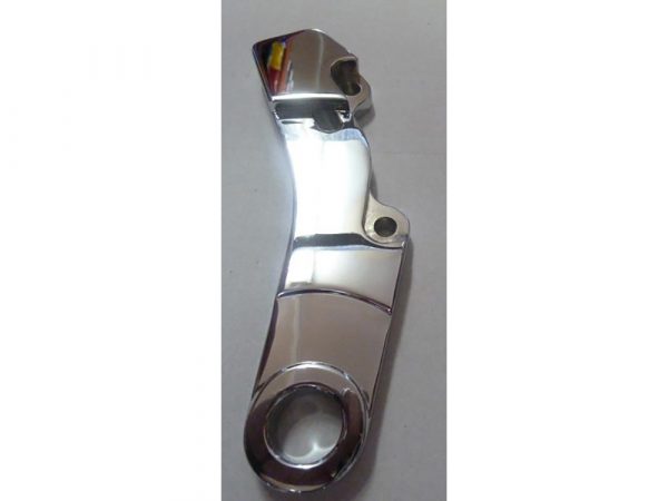 Rear Caliper Mount - Chrome. Fits Dyna 2008up with 25mm Axle when using Hawg Halter HHI-RHSCC500 Caliper.