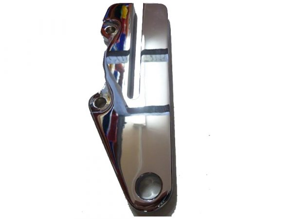 Rear Caliper Mount - Chrome. Fits Sportster 2000-2003 when using Hawg Halter HHI-LHSCC500 Caliper.