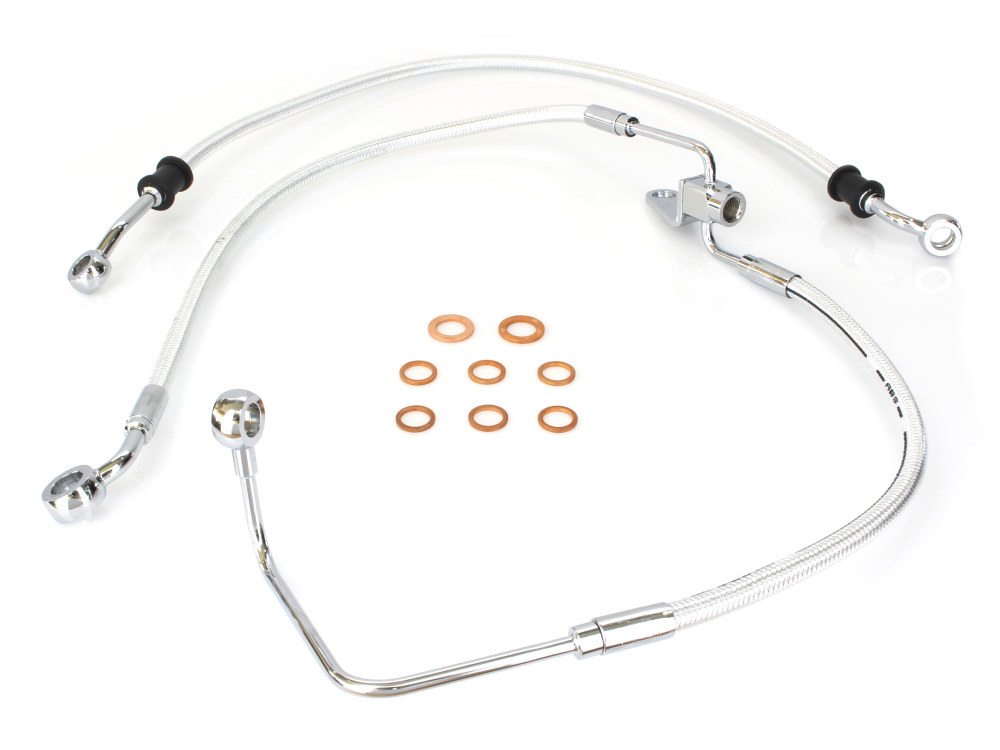 Rear Brake Line - Sterling Chromite. Fits Softail 2011-2017 with ABS. » Rear Brake Line - Sterling Chromite. Fits Softail 2011-2017 with ABS.