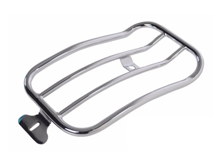 Solo Seat Luggage Rack – Chrome. Fits Low Rider 2018-2020 & Sport Glide 2018-2024