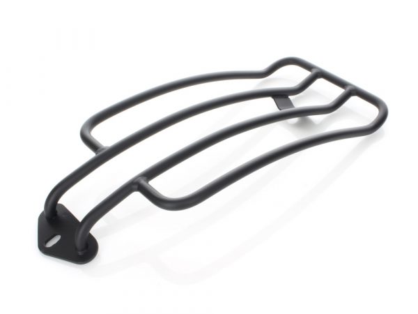 Solo Seat Luggage Rack - Black. Fits Softail Slim 2012-2017 & Blackline 2011-2013.