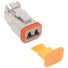 2-Wire Deutsch Plug with Wedgelock - Grey. - Image 2