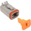 4-Wire Deutsch Plug with Wedgelock - Grey. - Image 2