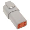 4-Wire Deutsch Receptacle with Wedgelock - Grey. - Image 2
