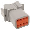 8-Wire Deutsch Receptacle with Wedgelock - Grey. - Image 2