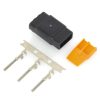 DTM 3-Position Deutsch Plug with (3) Stamped Terminals & Wedgelock - Black. - Image 2