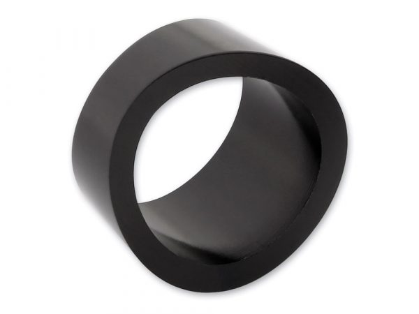 Left Side, Hand Control Spacer -  Black. Fits 1-1/4" Bars.