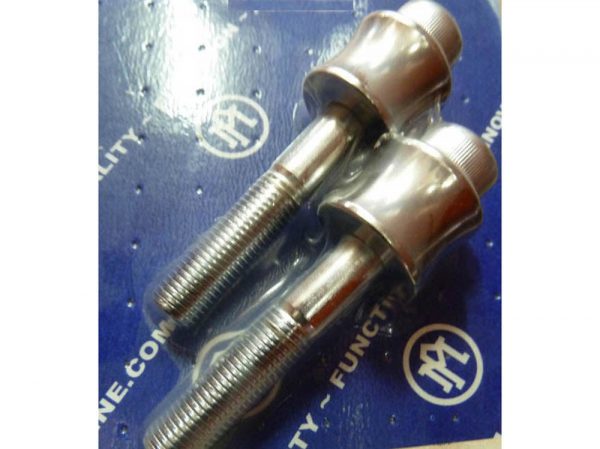 Caliper Spacer Kit - Chrome Spacers. Fits Touring with 13" Disc Rotors.