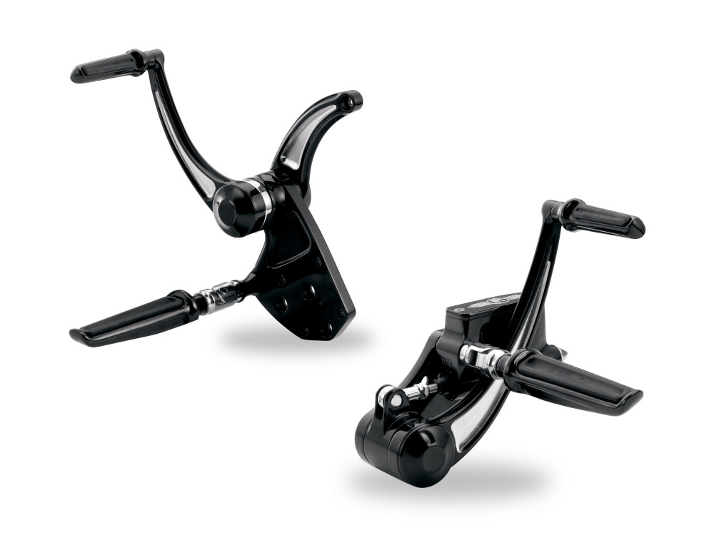 Extended Length Forward Controls - Black Contrast Cut. Fits Softail 2000-2017. » Extended Length Forward Controls - Black Contrast Cut. Fits Softail 2000-2017.
