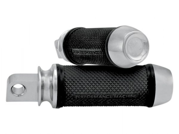 Mid Mount Control Elite Footpegs - Chrome. Fits Dyna, Sportster & V-Rod with a 45 Degree Male Mount Footpeg.