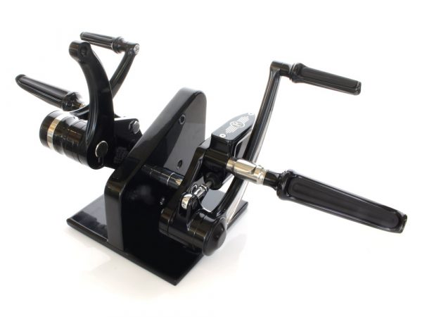 Standard Length Forward Controls - Black Contrast Cut. Fits Dyna 1991-2017.