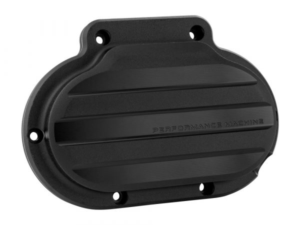 Drive Clutch Cover - Black Ops. Fits Big Twin 2007up with 6 Speed Transmission & Cable Clutch.