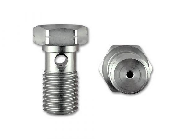 3/8"-24 Banjo Bolt. Fits Performance Machine Calipers & Hand Controls.