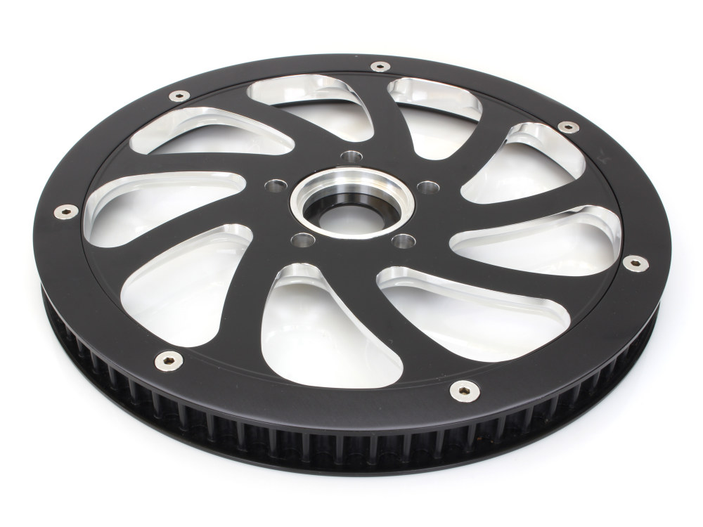 70 Tooth x 20mm wide Torque Pulley - Black Contrast Cut Platinum. Fits FXST'2006 with with HDI OEM Wheel. » Pulley 70 Tooth x 20mm wide Torque Pulley - Black Contrast Cut Platinum. Fits FXST'2006 with with HDI OEM Wheel. - Image 2