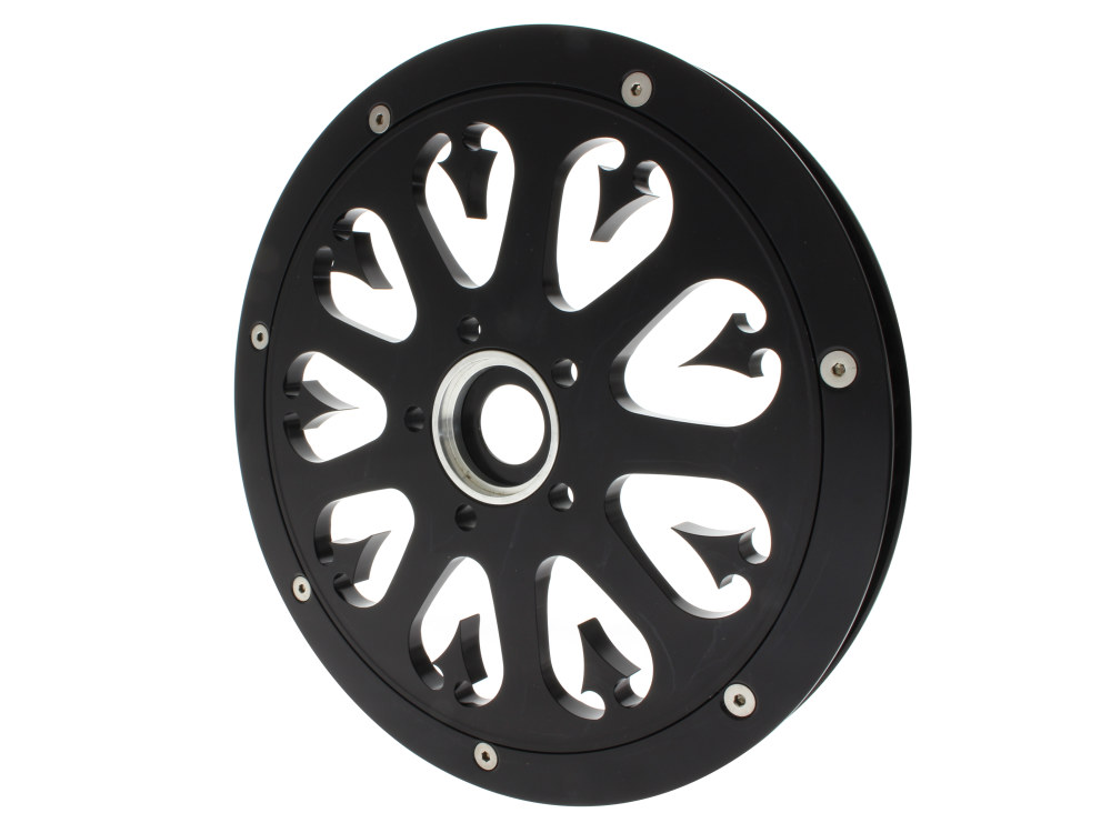 70 Tooth x 20mm wide Stiletto Pulley - Black Contrast Cut. Fits FXST'2006 with with HDI OEM Wheel. » 20mm wide Stiletto Pulley 70 Tooth x 20mm wide Stiletto Pulley - Black Contrast Cut. Fits FXST'2006 with with HDI OEM Wheel. - Image 2