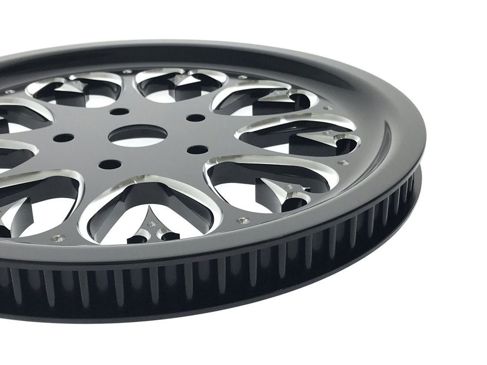 70 Tooth x 20mm wide Stiletto Pulley - Black Contrast Cut. Fits FXST'2006 with with HDI OEM Wheel. » 20mm wide Stiletto Pulley 70 Tooth x 20mm wide Stiletto Pulley - Black Contrast Cut. Fits FXST'2006 with with HDI OEM Wheel. - Image 3