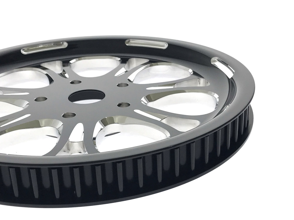 66 Tooth x 1" wide Paramount Pulley - Black Contrast Cut Platinum. Fits Softail 2012up, Softail 2007up with 150 Rear Tyre & Touring 2007-2008. » Paramount Pulley 66 Tooth x 1" wide Paramount Pulley - Black Contrast Cut Platinum. Fits Softail 2012up, Softail 2007up with 150 Rear Tyre & Touring 2007-2008. - Image 3