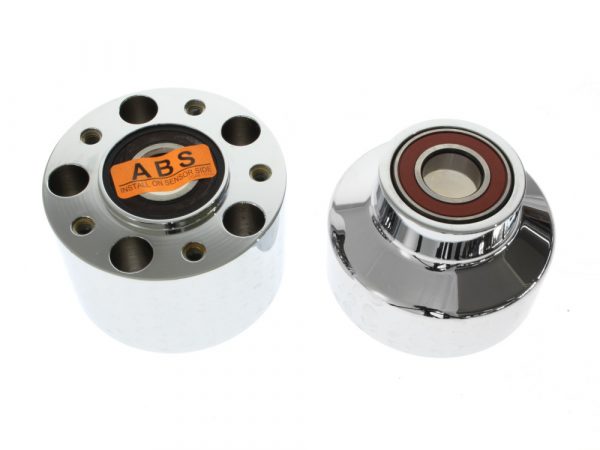 Front Wheel Hub - Chrome. Fits Dyna Wide Glide & FLD 2012-2016 Models with ABS.