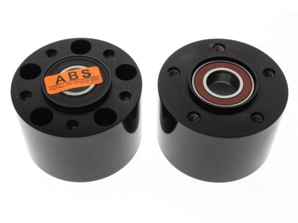 Front Wheel Hub - Black. Fits Touring 2008up with ABS & Dual Disc Rotors.