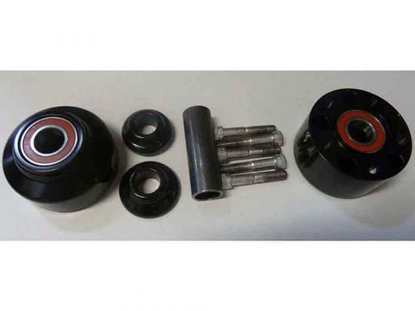 Front Wheel Hub - Black. Fits Dyna 2008-2011.