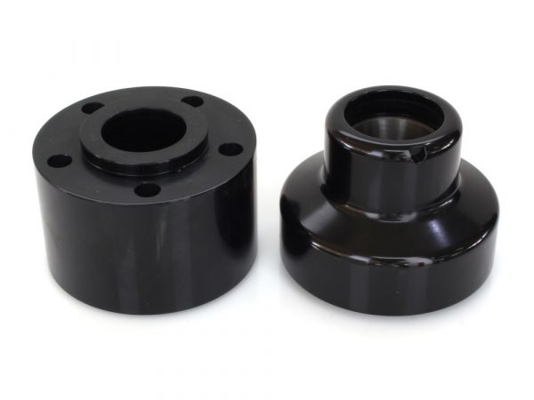 Front Wheel Hub - Black. Fits Heritage Springer 1997-1999, Springer Softail 1988-1999 & Bad Boy 1995-1997 Models with Single Disc Rotor.