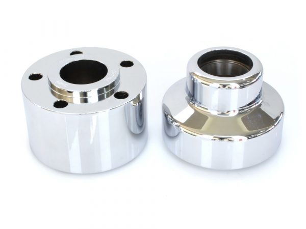 Front Wheel Hub - Chrome. Fits FLSTF 1990-1999 with Single Disc Rotor.