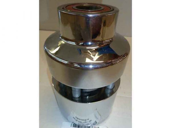 Front Wheel Hub - Chrome. Fits Touring 2008up with ABS & Single Disc Rotor.