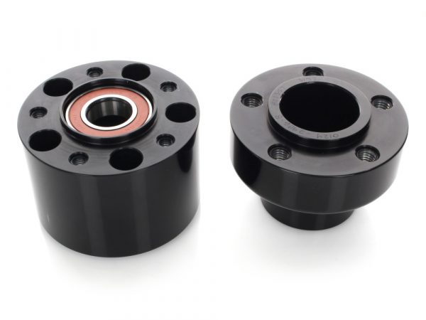 Front Wheel Hub - Black. Fits FXST 2007-2010 with Single Disc Rotor.