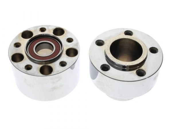 Front wheel Hub - Chrome. Fits FLSTF & FLSTFB 2008-2010.