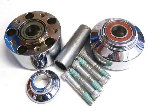 Front Wheel Hub - Chrome. Fits Rocker & Rocker C 2011up with ABS.