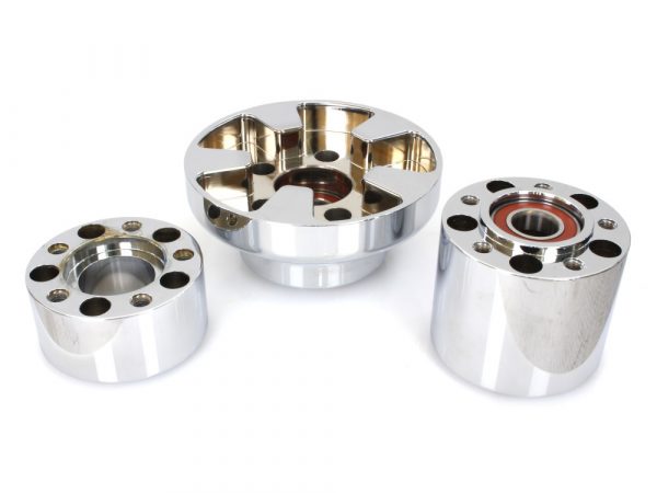 Rear Wheel Hub - Chrome. Fits V-Rod 2008-2009.