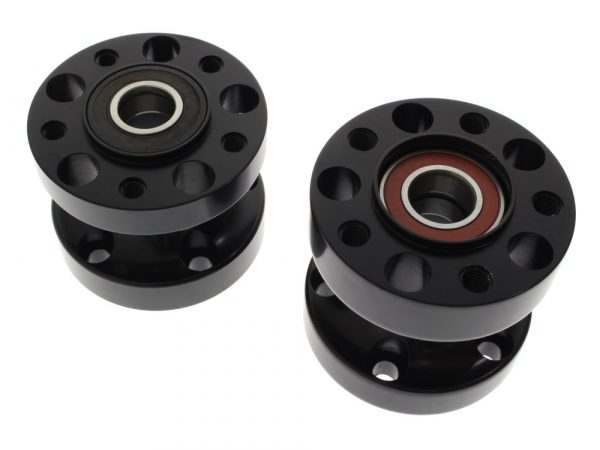 Rear Wheel Hub - Black. Fits Dyna 2012-2017 with ABS & Heartland HL-240D Wide Tyre Kit.